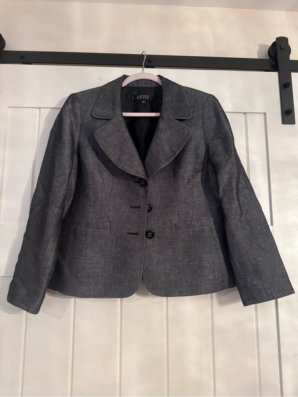 Kasper Women's Dark Gray Tailored Blazer